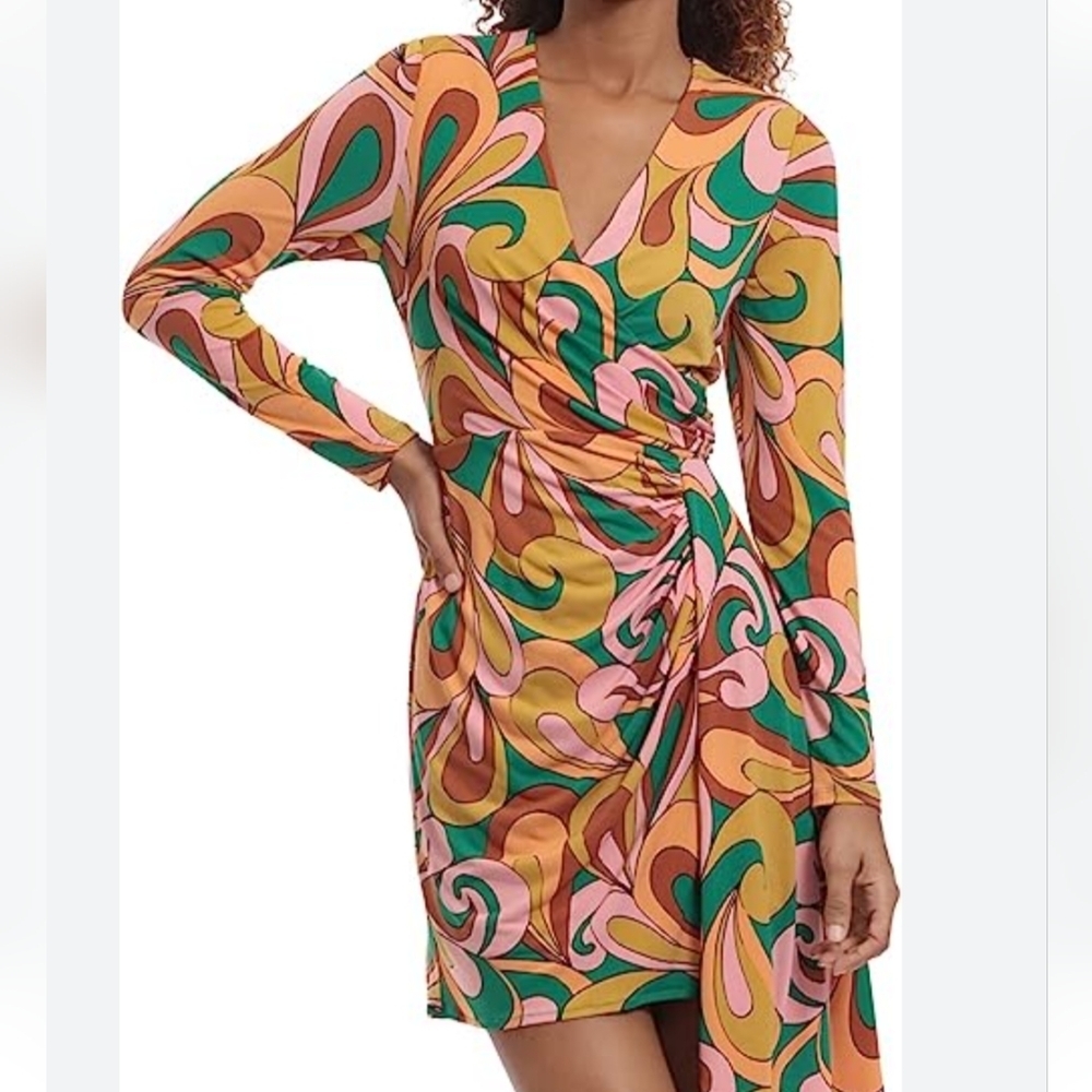 Donna Morgan Women's Long Sleeve Side Drape Plus Size  Dress...Size 20W